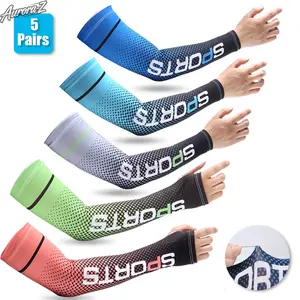 5 Pairs of UV-Blocking Arm Sleeves for Summer Heat，Stay Cool and Protected