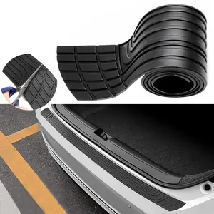 JOYTUTUS Car Rear Bumper Protector,Car Trunk Protection Strip,Rear Bumper Protector Guard Rubber,Universal Anti-Scratch Trunk Bumper Guard,for Most Car fathersdaygift