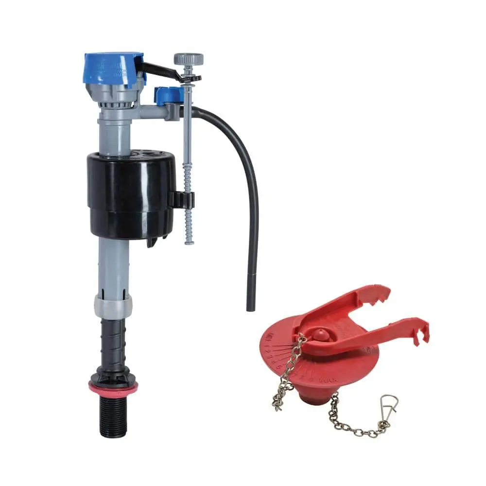 Universal High Performance Toilet Fill Valve and 2 in. Flapper Repair Kit