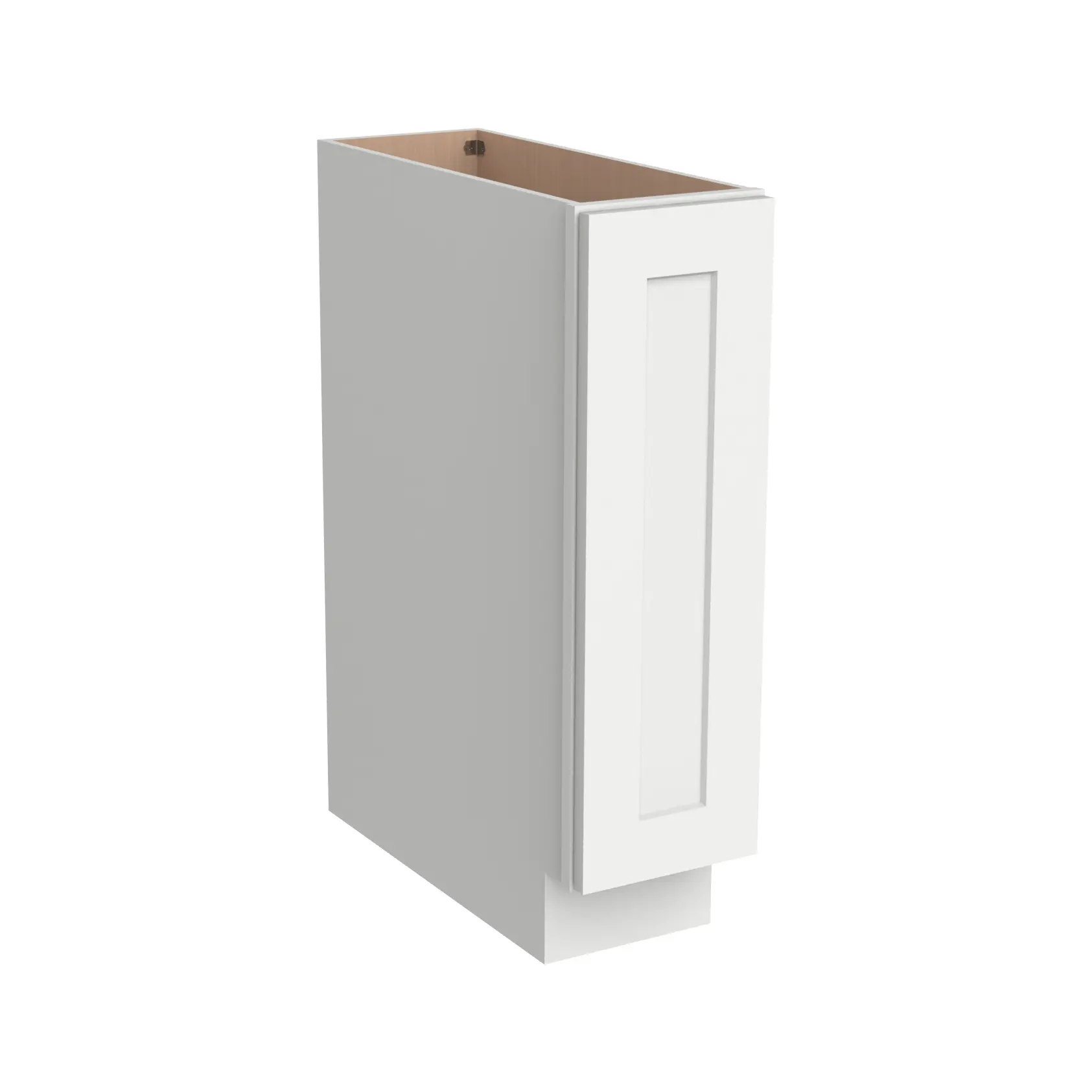 Solid Wood RTA Full High Door Cabinet Tray Base Cabinet Kitchen Grooming Organizer Utensil storage cabinet -with 1 Door and 1 Shelf