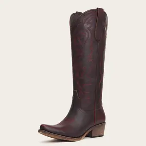 Vintage-Inspired Embroidered Cowgirl Boots for Women Soft Pink Vegan Leather with Intricate Floral & Abstract Embroidery Classic Pointed Toe Design for Casual & Dressy Occasions Walking Boots