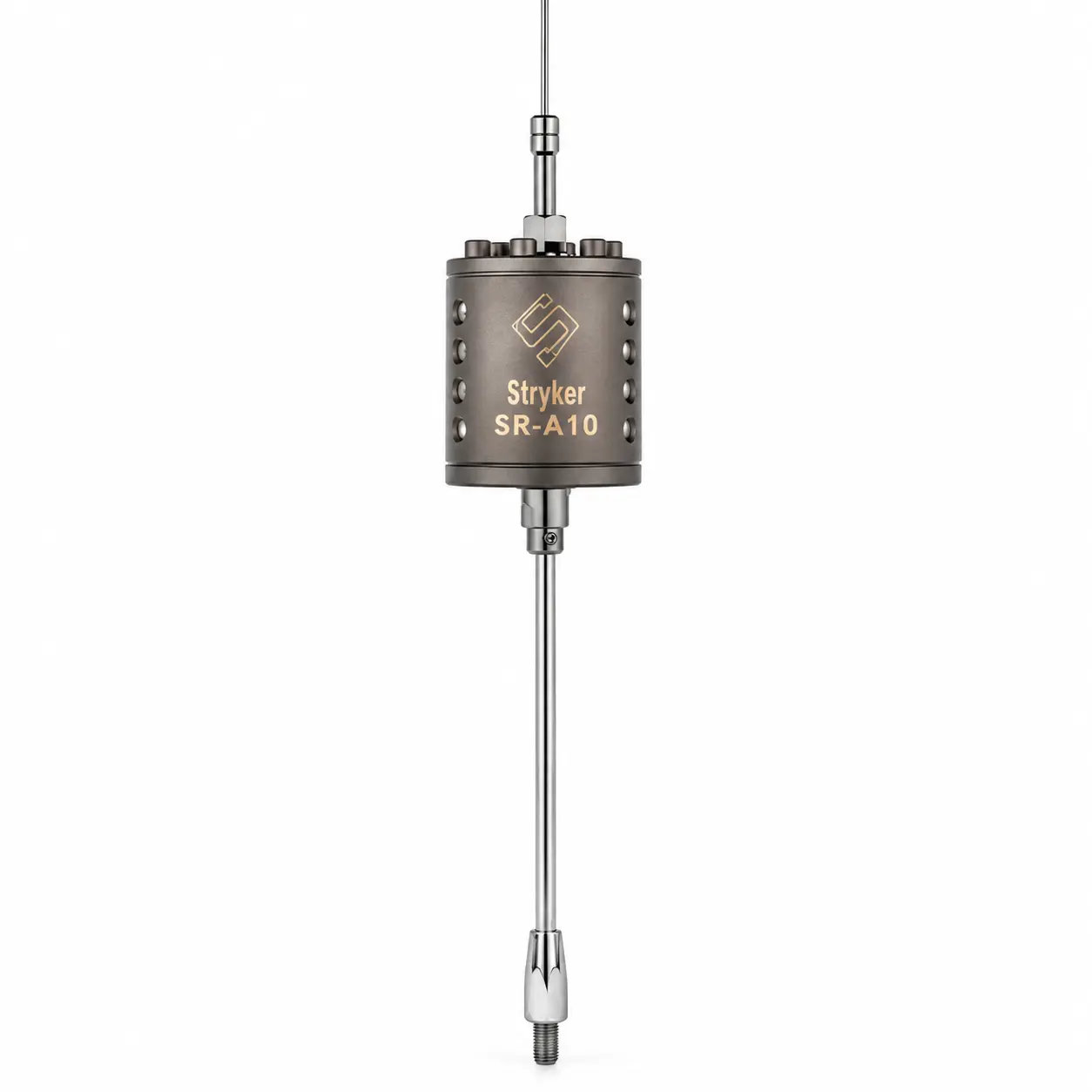 Stryker SR-A10 High-Performance CB & 10m Antenna 10,000W Power Handling, Stainless Steel, 3/8"-24 Thread, Tunable 26-30 MHz