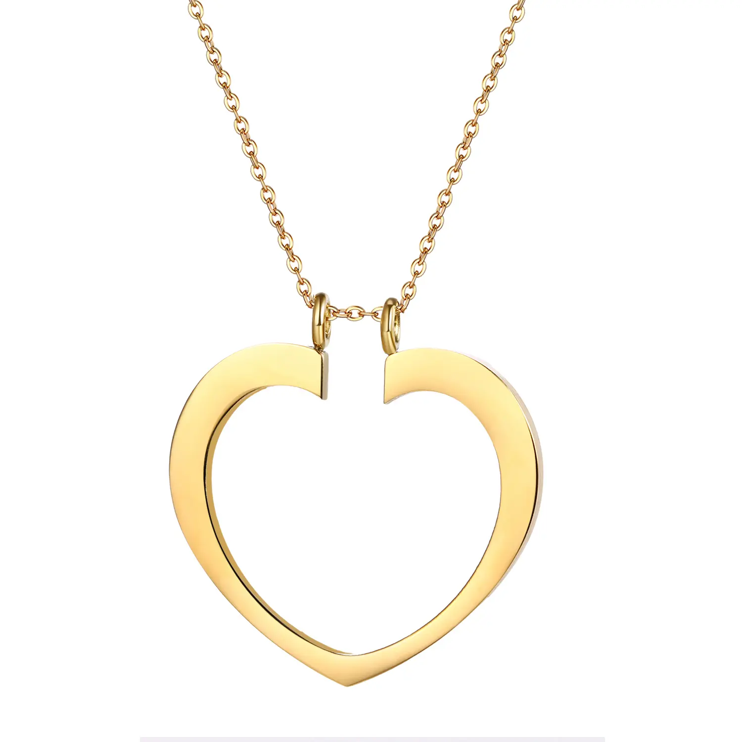 OIDEA Dainty Heart Shaped Necklace - Stainless Steel Heart Pendant, Adjustable Chain, Nurse-Focused Wedding Ring Holder, Ideal Wedding Gift Accessory, Dainty Necklace summerwins