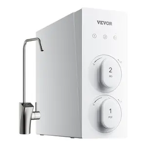 VEVOR Reverse Osmosis System 600 GPD 8-stage Tankless Under Sink Water Filter System