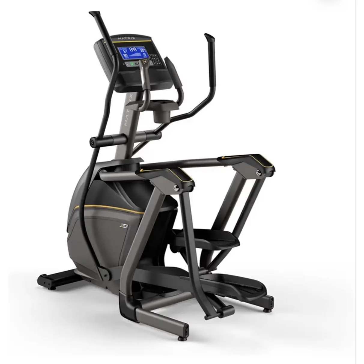 Elliptical Trainer with Digital Display and Adjustable Resistance for Home Fitness