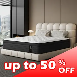 LODEIJA   8/10/12/14 Inch Twin,Full,Queen,King Mattress Gel Memory Foam & Innerspring for Motion Isolation Edge Support Breathable Design Medium Firm Comfort