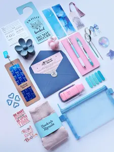 Aesthetic Coquette Bookish Bundle - Bookish Things Stationery Gift Box with Book Accessories for Scrapbooking, DIY Hobbies