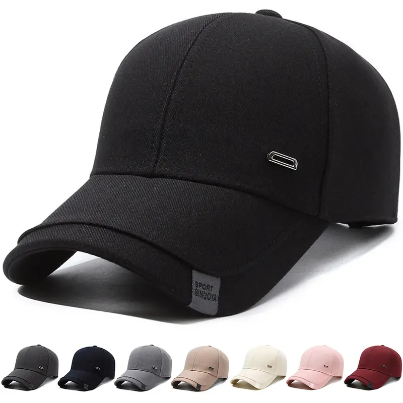 Unisex Adjustable Baseball Cap, Minimalist Plain Hat for Men Women, Lightweight Casual Sun Cap for Outdoor Travel Daily Wear