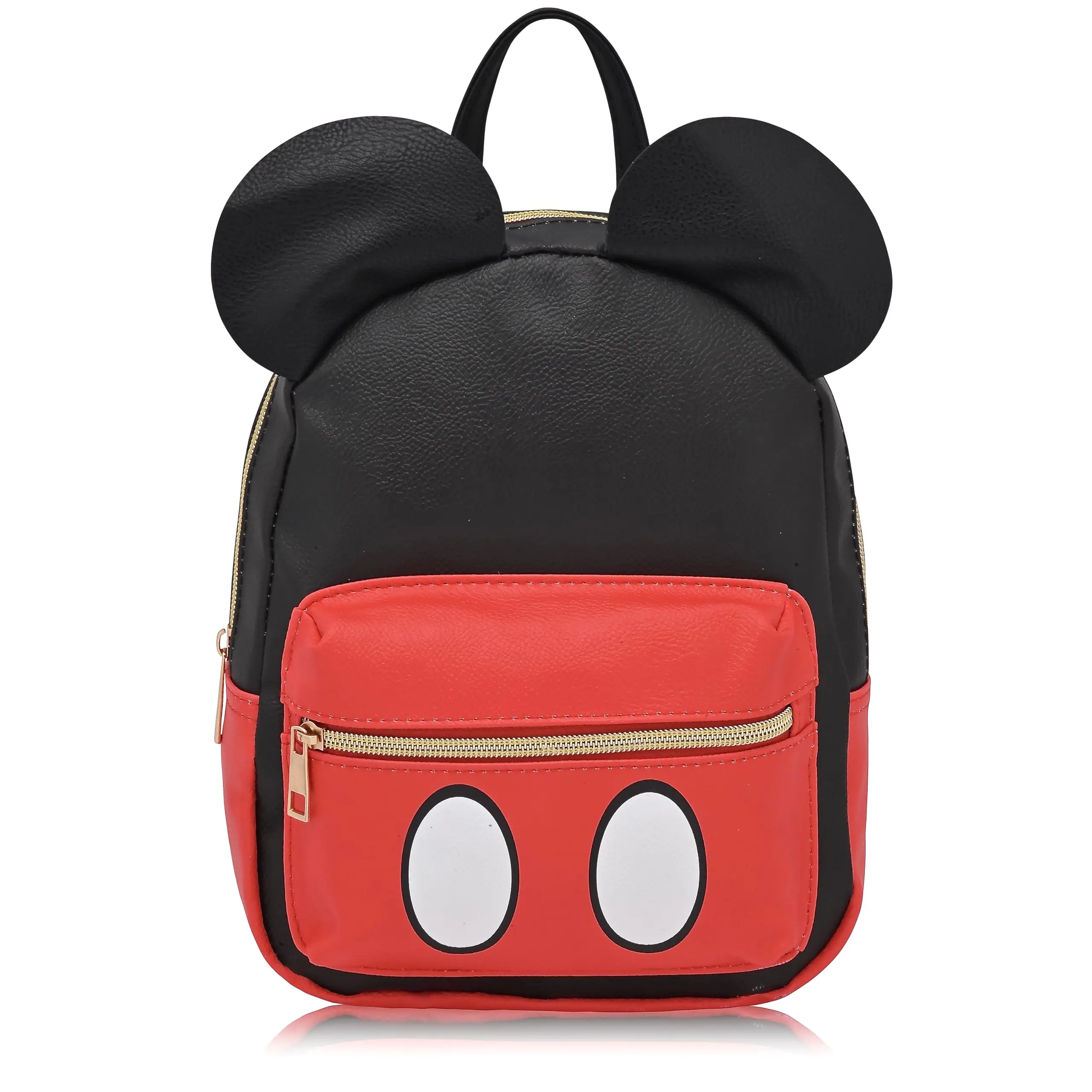 Fast Forward Disney Mickey Mouse Backpack for Women, Men, Unisex | Cute PU Leather 10" Mini Backpack Purse
