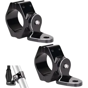 360? Roating UTV Mount Bracket for Flag/LED Whip Light/Antenna Fits 1.75-2inch Roll Bar Compatible with All UTV Can Am Maverick X3 Commander Polaris RZR 900 1000 XP Pro, Pack of 2