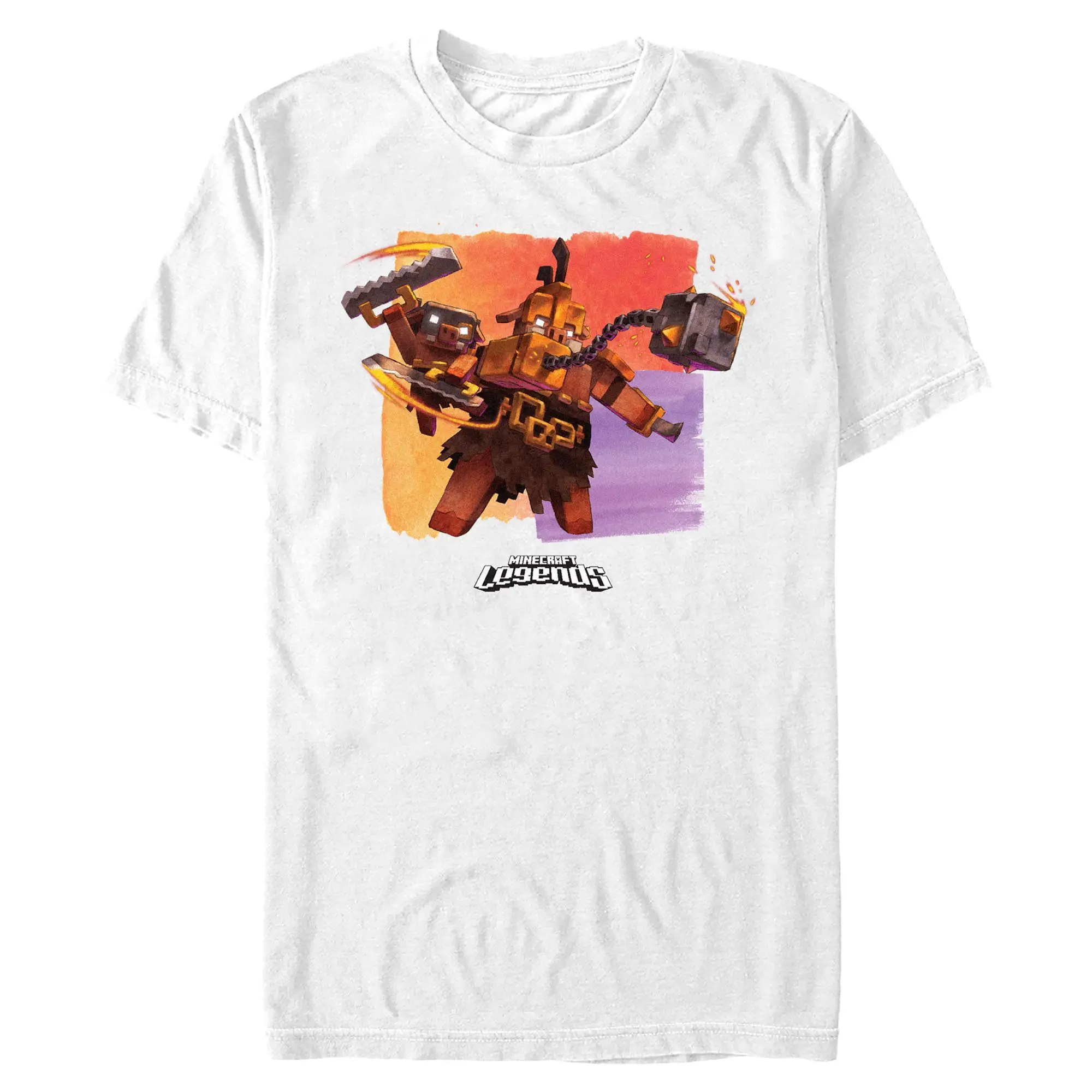 Mens Minecraft Piglin And Bruiser T Shirt