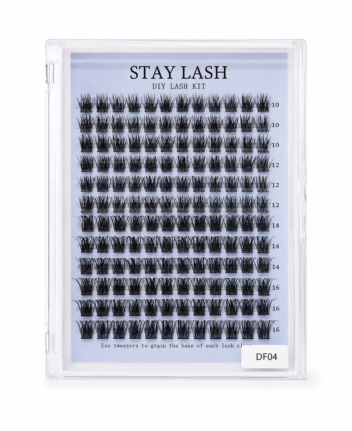 Stay Lash- Fluffy DF04 DIY Lash Clusters Individual Eyelash Extensions Kit 10-16mm