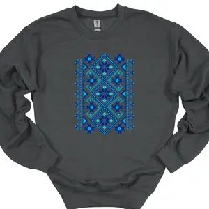 Blue Vyshyvanka Sweatshirt