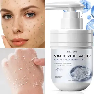 Facial Salicylic Acid Gel, containing salicylic acid essence, alcohol-free formula, deep cleanses, unclogs pores, smoothes and brightens, daily facial exfoliation, Skin Exfoliate, light beige care, daily skincare, Unisex, Travel-friendly, Christmas gift
