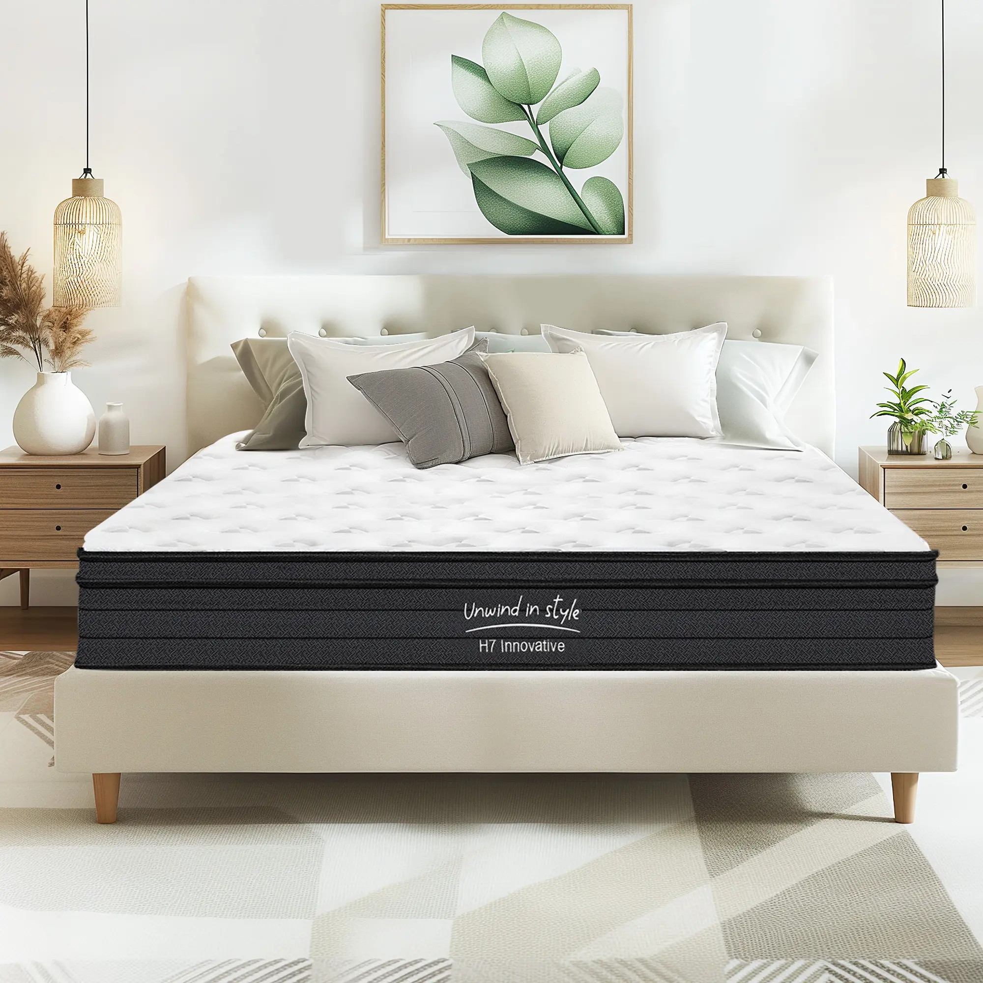 12inch King 80"L x 76"W