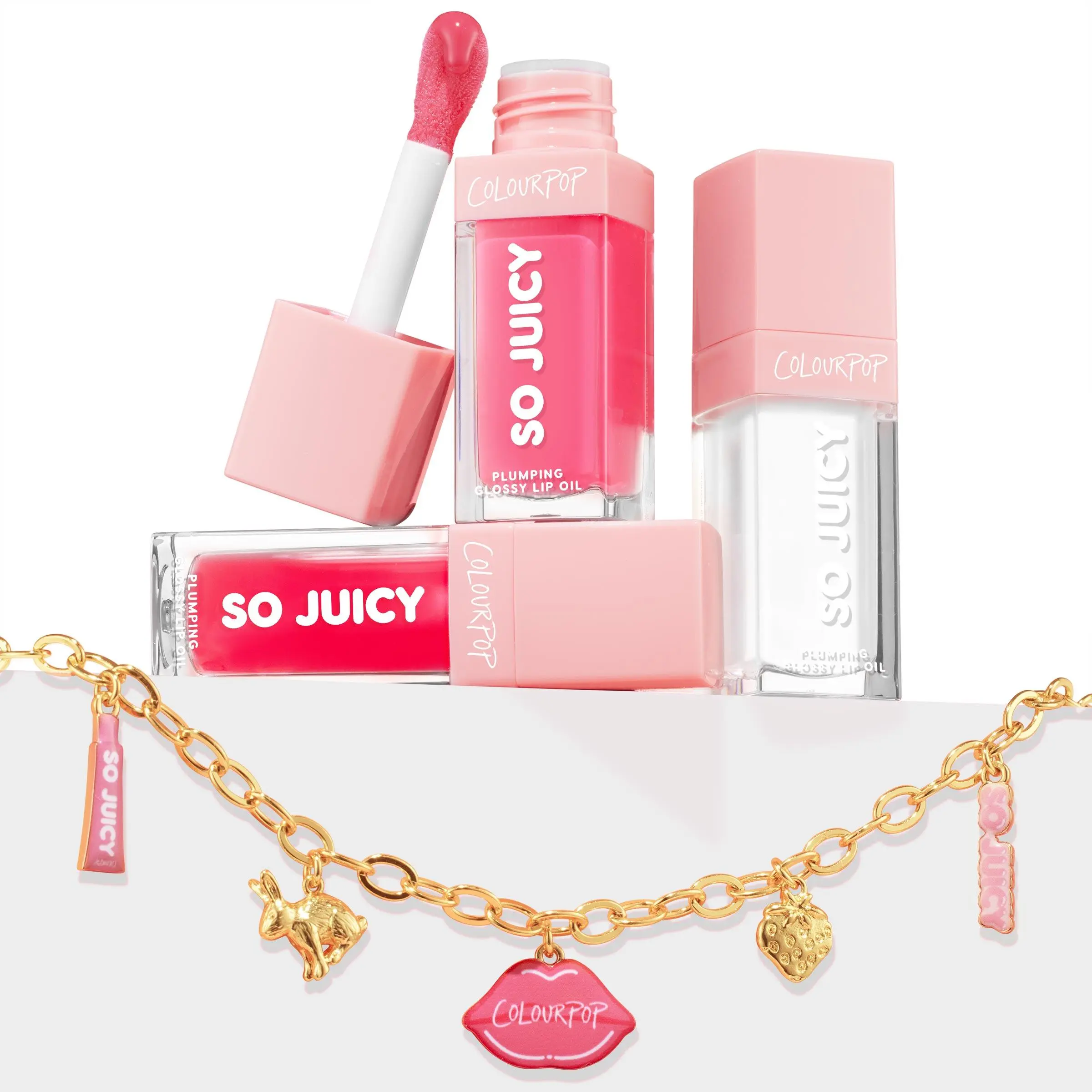 ColourPop® Charmed & Juicy - Lip Oil & Necklace Set ColourPop® Charmed & Juicy - Lip Oil & Necklace Set