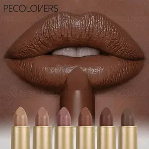 6PCS Waterproof Lipstick, Matte Lipstick Set, Red & Nude, Non-Sticky Lip Gloss-Suitable for All Skin Types, Matte Liquid Lipstick