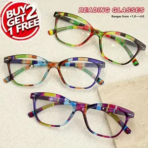 Fashionable Anti- Light Reading Glasses, Lightweight Durable Glasses, Simple Style Eyeglasses for Men & Women, Elegant All-match Fashion Accessories for Daily Wear