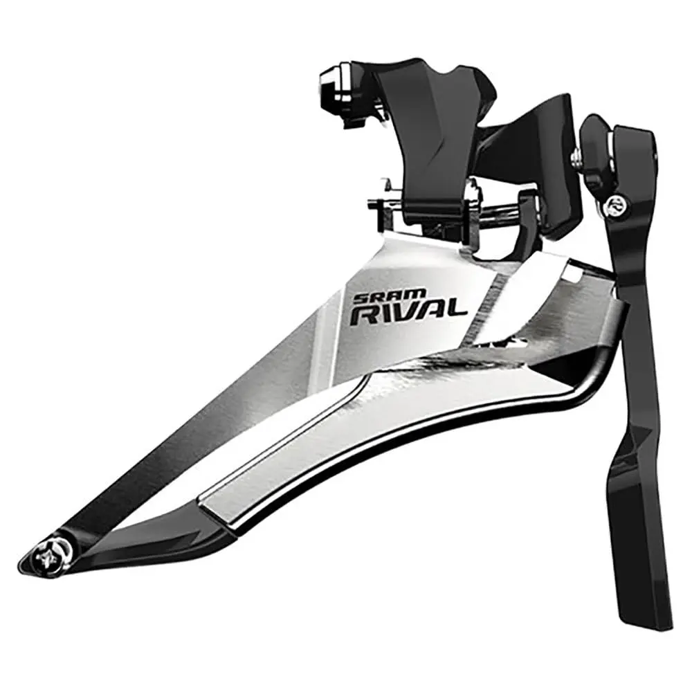 Braze-On Yaw Front Derailleur for 2x11-Speed Road & Gravel Bikes, Lightweight 94g Design with Integrated Chain Spotter for Precise Shifting, Enhanced Shifting Performance, Inline Cable Adjuster, 2X11-Speed Drivetrains, 94 Grams