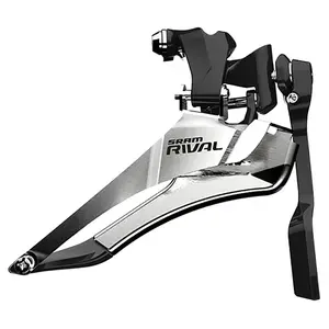 SRAM Rival 22 Braze-On Yaw Front Derailleur with Chainspotter, 2x11-Speed Drivetrain Compatibility, 94g Lightweight Build, Durable Materials, Enhanced Shifting Performance