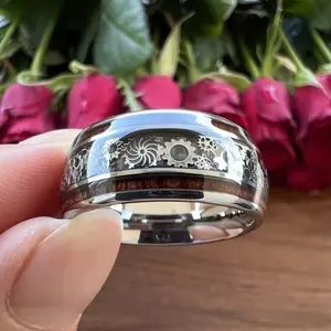 Vintage Punk Style Gear Design Ring, Rotating Openwork Ring, Stainless Steel Ring for Men & Women, Fashion Jewelry for Party, Daily Clothing Decor, Trendy Jewelry for Birthday Gift, Witchy Jewelry