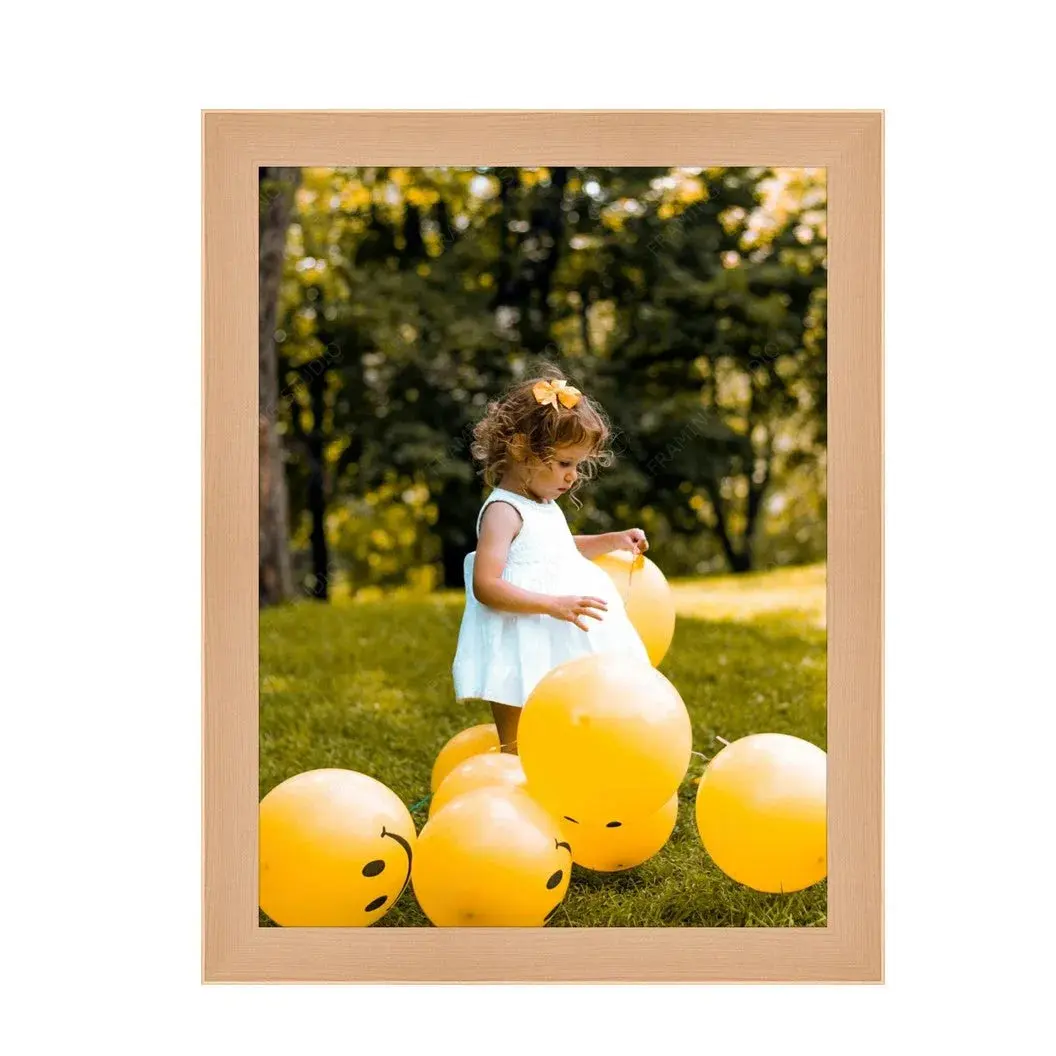 11x13 Natural Maple Picture Frame | Light Wood Photo & Poster Frame