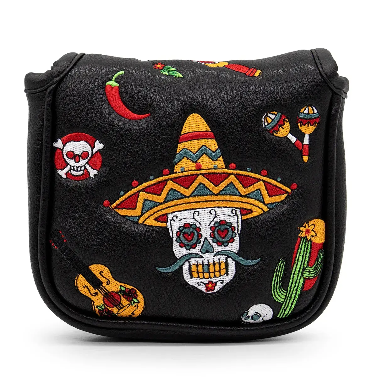 Sugar Skull Mallet Putter Cover(No Ribbon) – Sweet Style, Soft Feel, and a Hole-in-One Fit! 🍦🏌️‍♂️