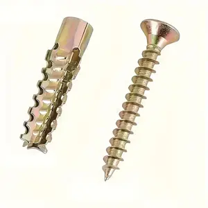 Sawtooth Anchor Expansion Bolts, Anchor Screws - Sawtooth design for concrete, brick walls - Anchoring force, earthquake resistance, and easy installation - Expansion screw sets suitable for construction, racking, and equipment installation