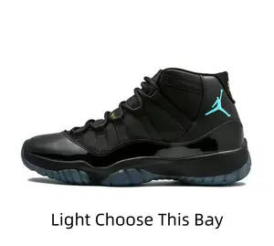 Gamma Blue Glow! High-Top Sneakers with Glossy Black Patent Leather & Icy Translucent Sole