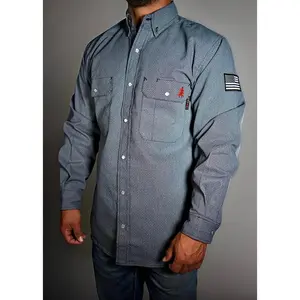 FR Pearl Snap Work Shirt - Forged Gray