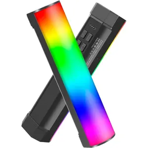 Handheld Light Wand, Full Color RGB Light Stick, LED Fill Light with 2000mAh Rechargeable , 2500-9000K Dimmable Camera Tube Light for Studio Photography  YouTube Vlog, 17cm