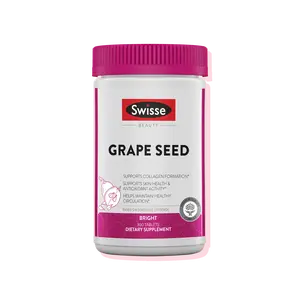 Swisse Grape Seed Extract Capsules | Grapeseed Extract Antioxidant Supplement |with Vitamin C for Skin & Collagen Support | 5 Month Supply