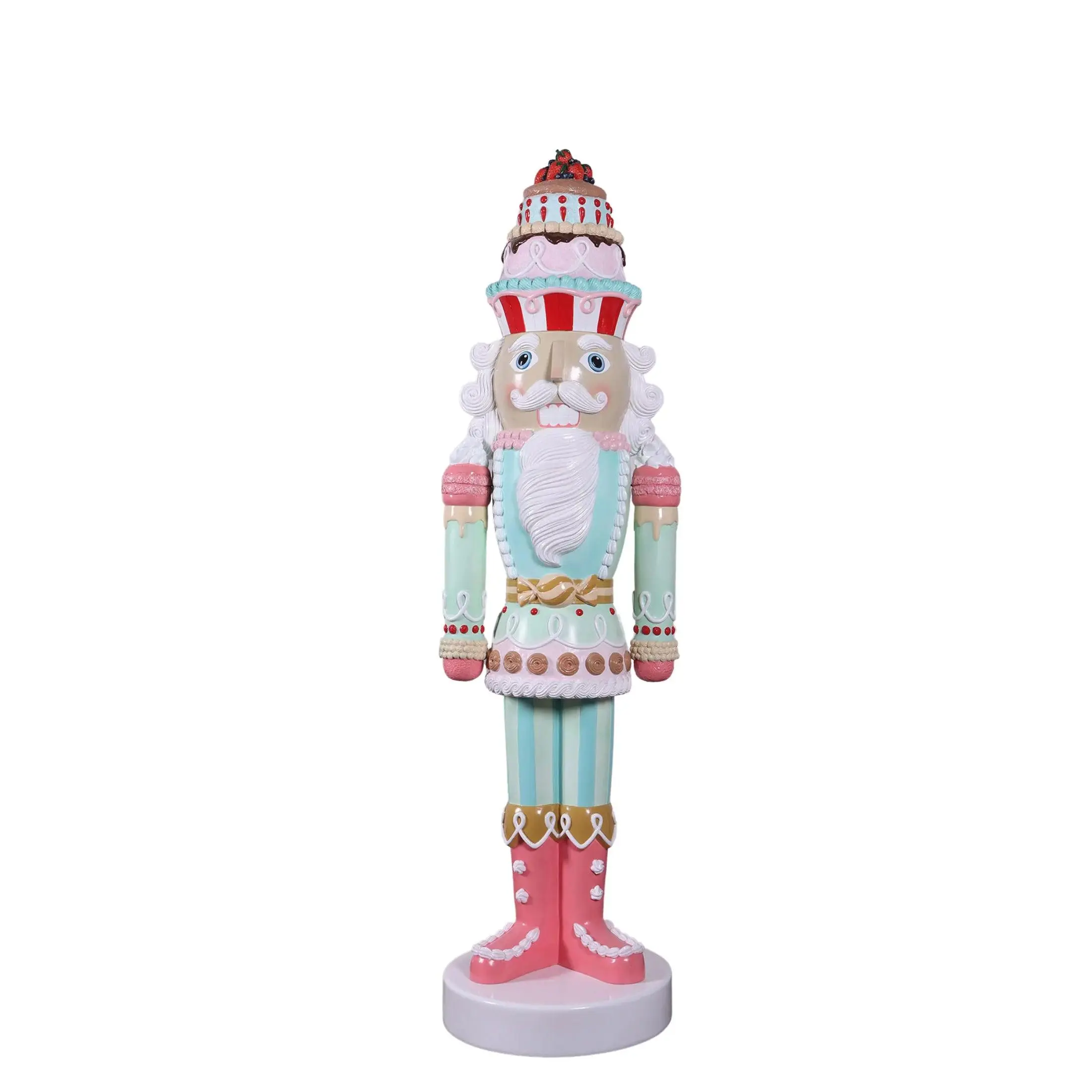 Pastel Nutcracker Candy Cake Over Sized Statue