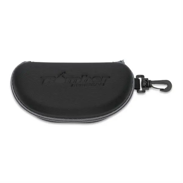 Bomber Eyewear Hard Shell Glasses Case, Sleek Solid Design with Secure Zipper Closure, Protective Glasses Storage for Travel, Zip, Daily, Maximum Safety, Unisex