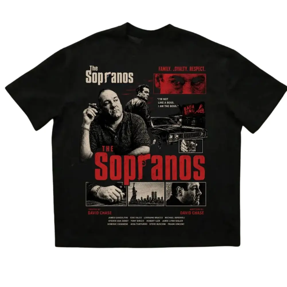 Vintage Mafia Retro Graphic T-Shirt | The Sopranos TV Show Tee, Unisex Garment-Dyed Shirt, Mobster Fan Gift, Vintage Mafia Shirt, Gangster Show