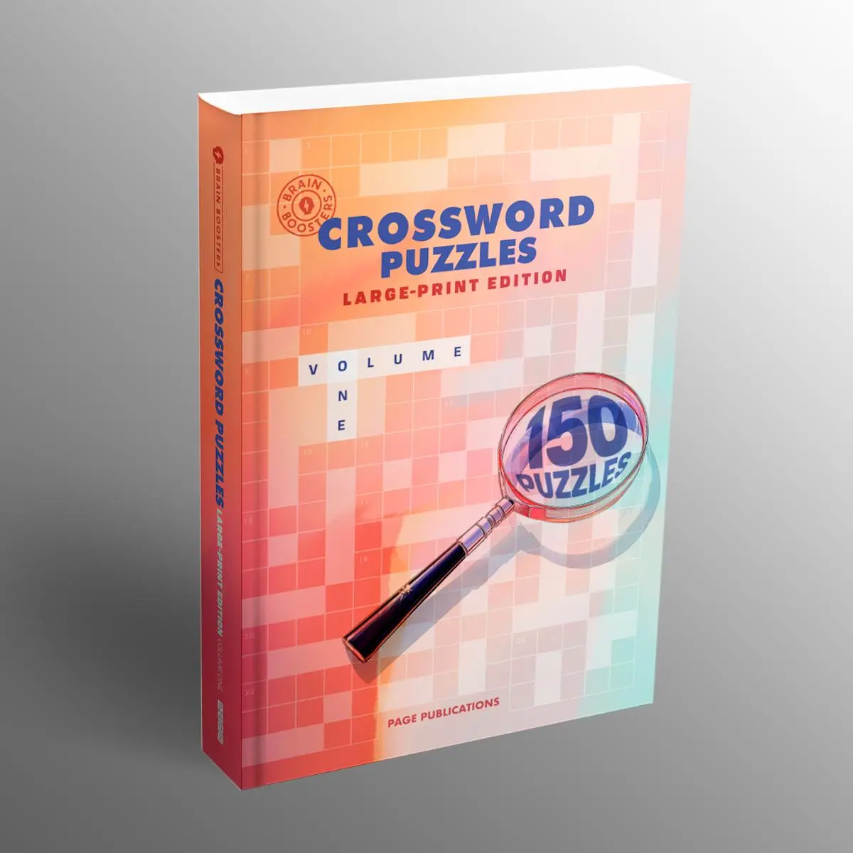 Large-Print English Crossword Puzzle Book - Dr. Gareth Moore's Brain Booster for Seniors & Beginners, Easy-Read Grids, High-Contrast View, Eye Strain Relief, Memory Enhancement, Vocabulary Expansion, General Knowledge Building