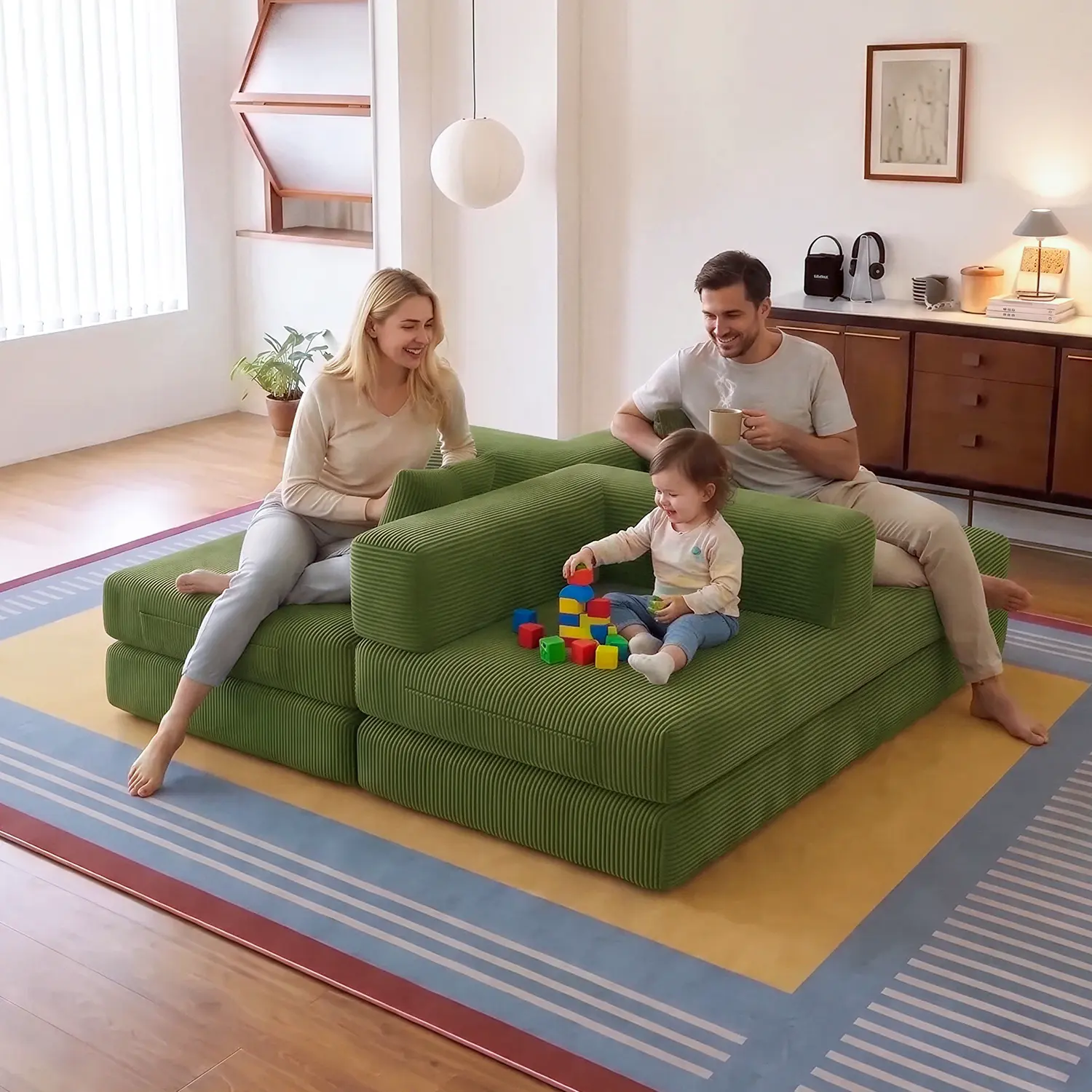 Boneless Vacuum‑Compressed Sofa