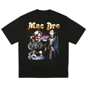Mac Dre T-Shirt Vintage Rap Tee Streetwear Hip Hop Graphic Concert Merch 90S Y2K, Unisex Graphic Tees Gothic Grunge Y2K Emo Scene Amity Affliction Style Clothes Menswear Womenswear Streetwear
