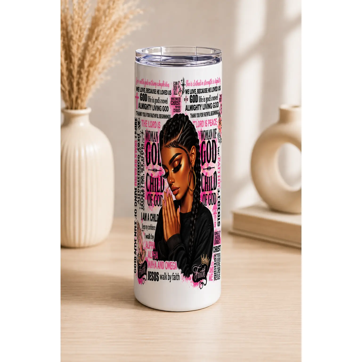 Prayer Hands UV DTF Tumbler Wrap