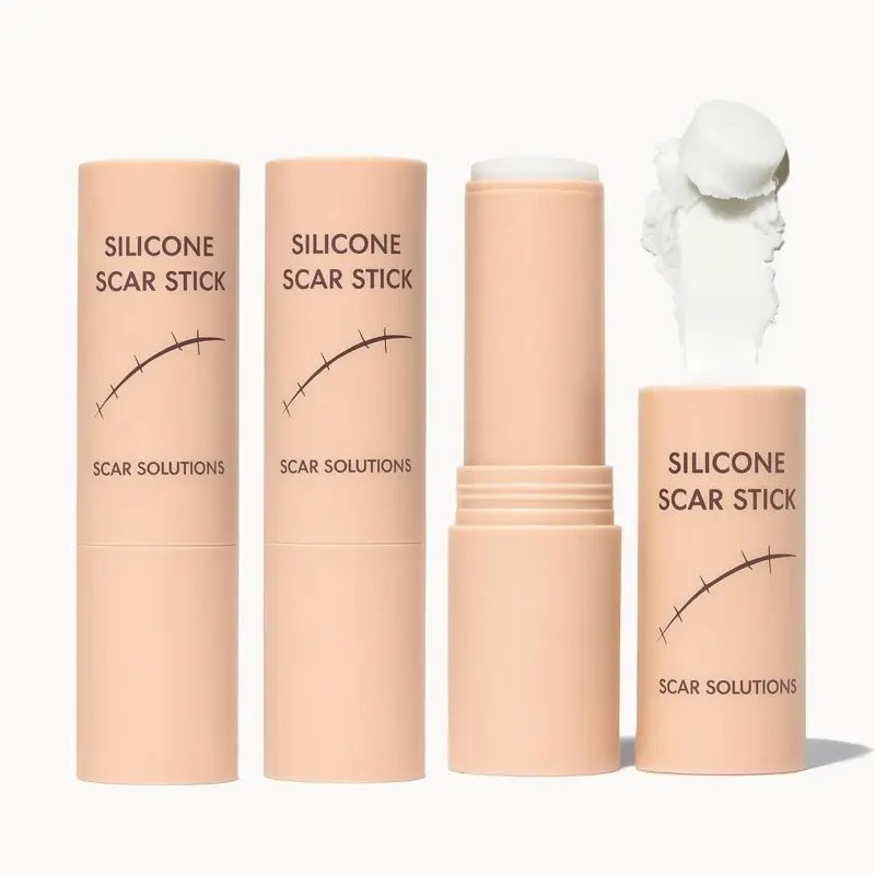 Original Silicone Scar Care Stick with Hyaluronic Acid & Centella Asiatica, Alcohol-Free Moisturizing Hydrating Gel Stick for Face, Pore Control Daily Skincare, 0.20 oz