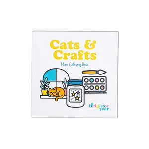 Cats & Crafts Mini Coloring Book