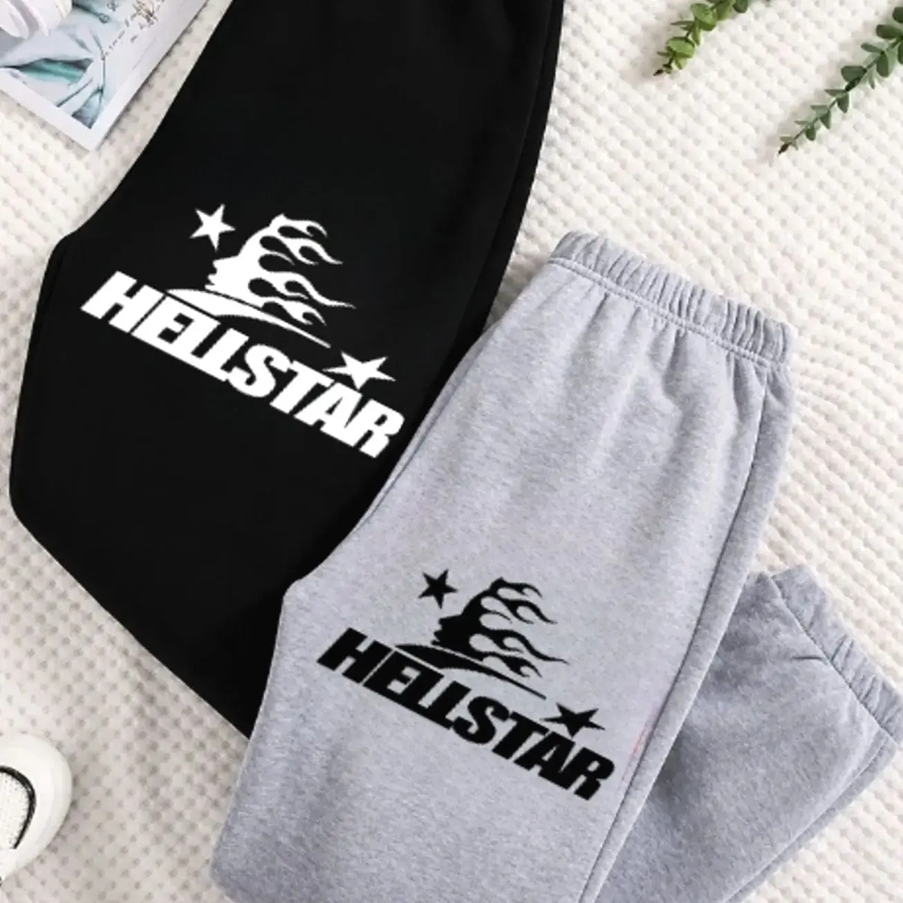 Sweatpants 1 Hellstar Graphic Sweatpants, Unisex Oversized Joggers, Soft Cotton Blend Fleece, Relaxed Fit, Streetwear Fashion, Comfortable Lounge Pants for Everyday Wear, Gift For Him, Gift For Her, Gym and Travel, Trending 2026 W 2