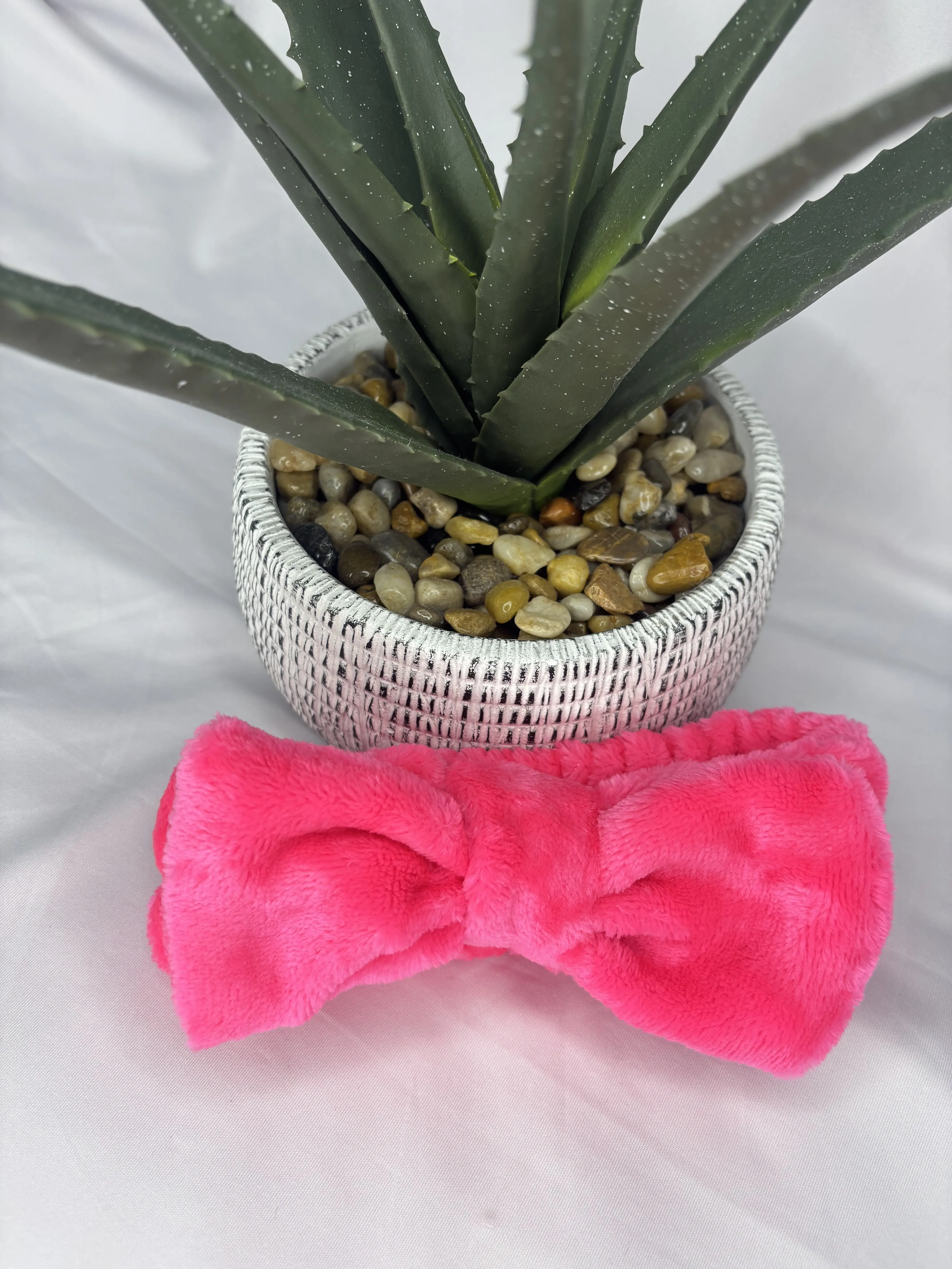 Hot Pink Plush Spa HeadBand