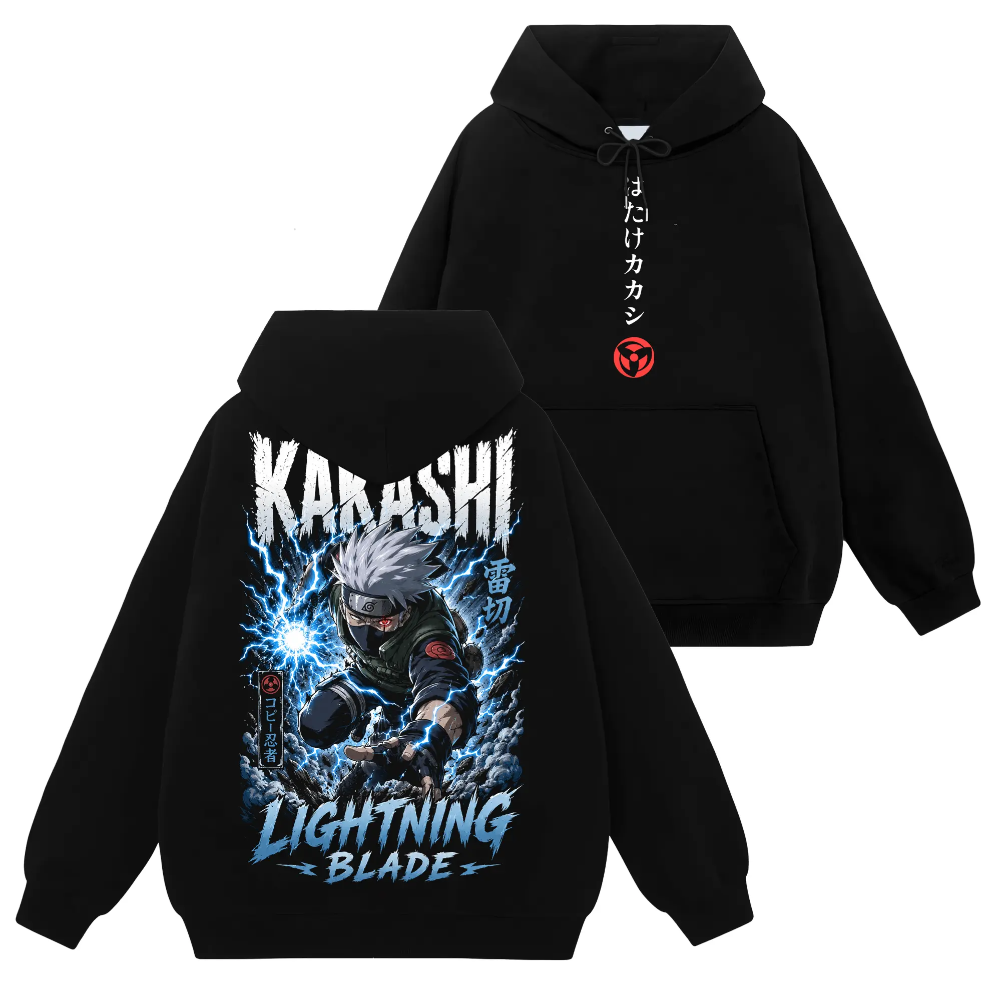 [Shinobi Shop] Limited Kakashi Hatake - Naruto Shippuden #216 Hoodie T-Shirt Sweatshirt, Retro Vintage Unisex Graphic 90s Cotton, Gift For Wibu, Anime Manga Y2K Streetwear