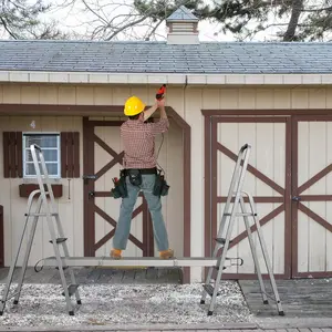 YITAMOTOR Telescoping Plank Aluminum Work Plank 440lbs Capacity with Skid-Proof Platform Scaffold Accessory for Scaffolding Use ladder  machine