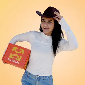 XO HALAL The Miniback XO HALAL Box - Global Snack Box with 6+ Halal Certified Treats Rotating Monthly Flavors Sweet Salty Spicy Delights