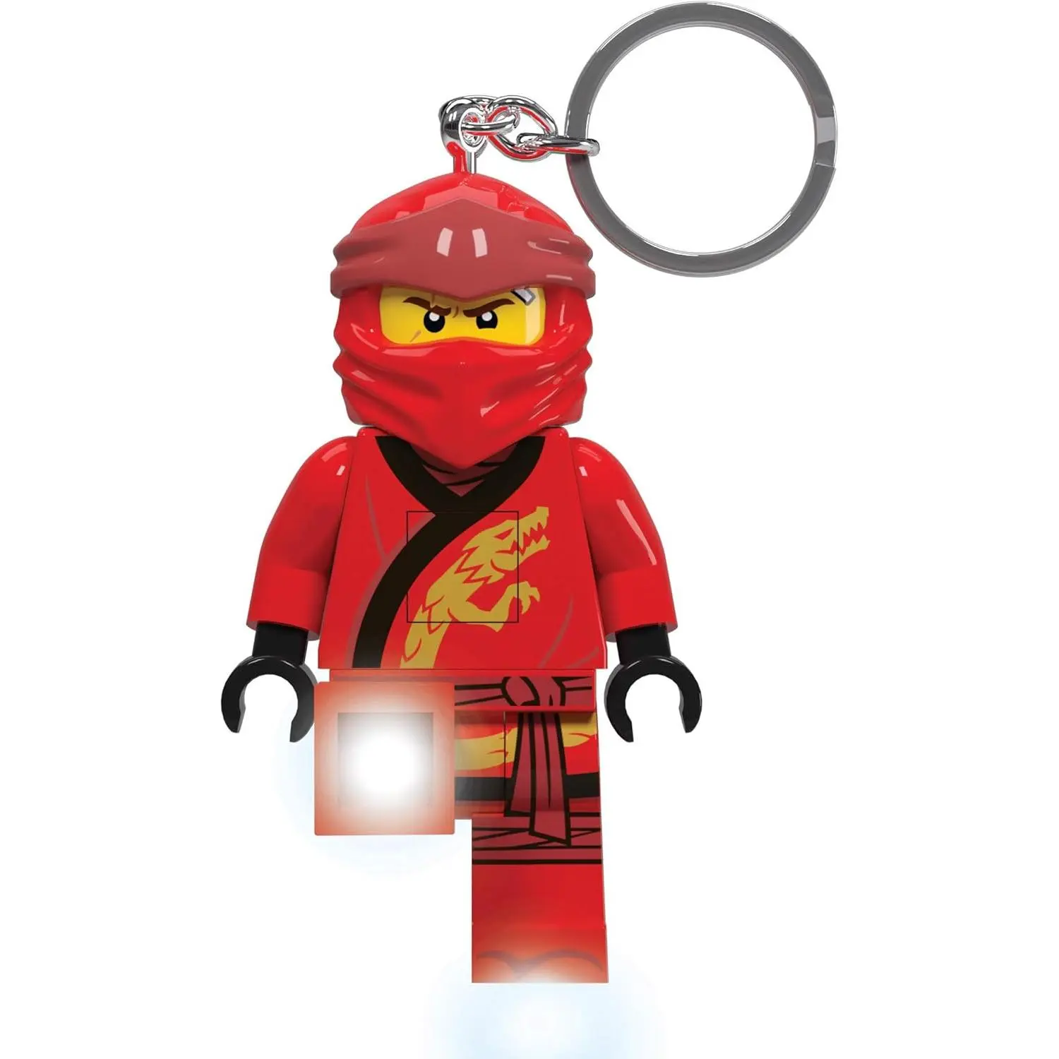 LEGO Ninjago Large 3 Inch Tall Figure Keychain Light - Kai (KE149H)