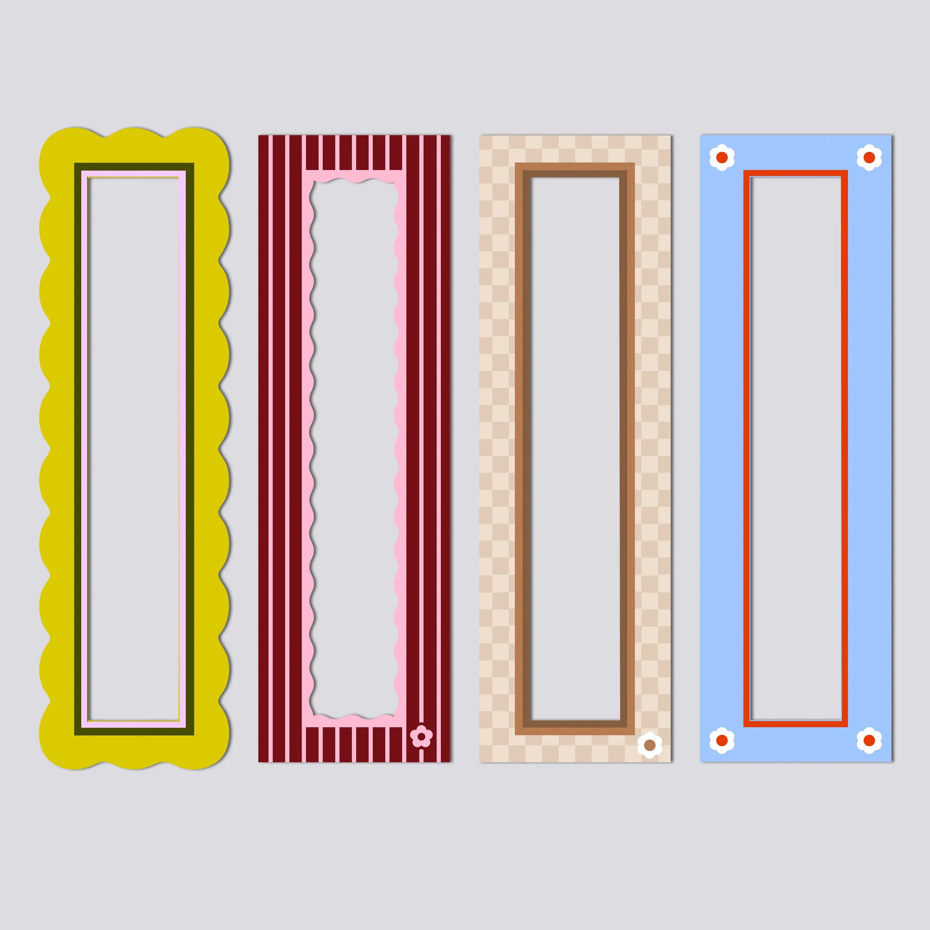Magnetic Vintage Photobooth Frame Set of 4
