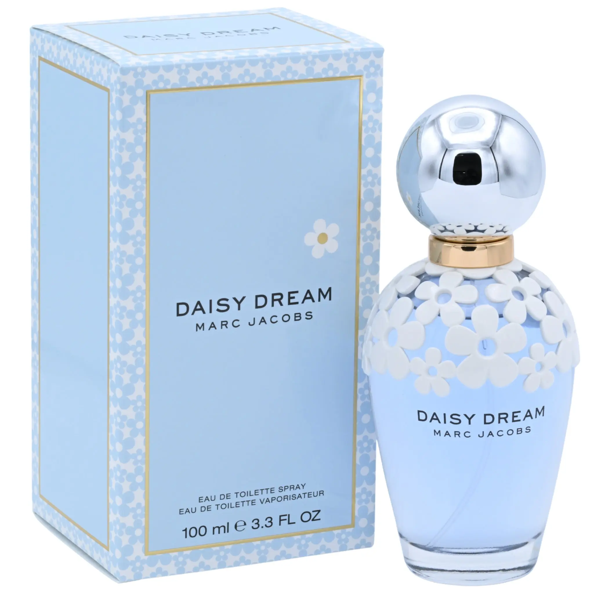 MARC JACOBS Daisy Dream Women's Full-Size EDT Perfume, Aromatic Floral Sweet Fruit-Flavored Jasmine-Themed Fragrance with Citrus Notes, Airy Light Scent, 3.3 fl oz (3.4 oz Equivalent), New In Box, Aromatic Floral Fragrance, Floral Sweet Perfume
