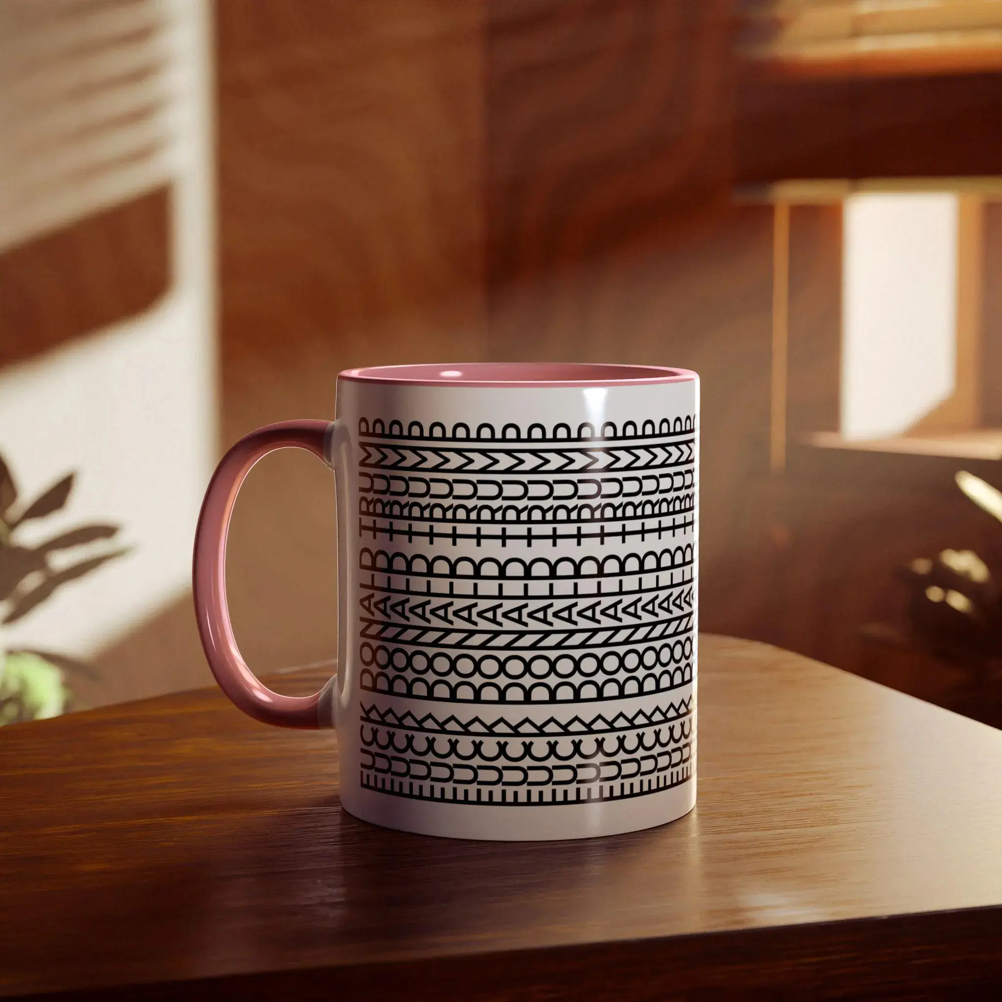 [SALE UP TO 50%] Fuck Donald Trump Mug, Hidden message Anti Trump Mug, FDT Hidden Swear Word Coffee Mug, Political Humor Gift for Mothers day, Mom